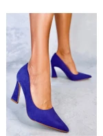 Dámské lodičky na sloupku model 19143788 purpurová - Inello Dámské lodičky na sloupku model 19143788 purpurová - Inello