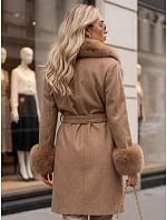 Płaszcz damski z odpinanym fango model 22404899 - FashionStreet Płaszcz damski z odpinanym fango model 22404899 - FashionStreet