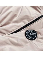 Béžová dámská oversize bunda parka model 17784564 - S'WEST Béžová dámská oversize bunda parka model 17784564 - S'WEST