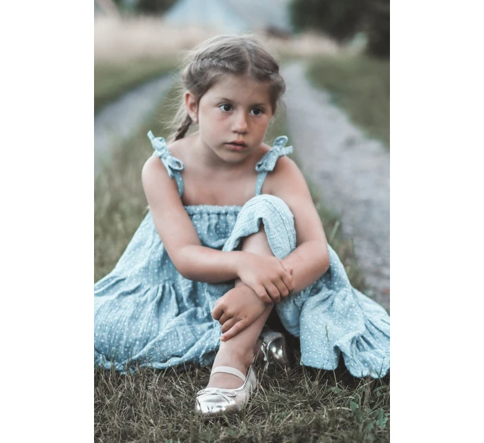 Dětské s mašlí Zlaté model 21663116 - Boto