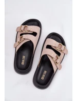 Dámské Sametové Sandały S Přezkami Big Star Světle Růžové model 21694391 - Big Star Shoes Dámské Sametové Sandały S Přezkami Big Star Světle Růžové model 21694391 - Big Star Shoes