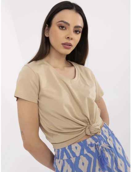 T shirt CLM TS model 21094502 beżowy - FPrice