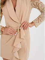 Sukienka MI SK model 22128361 beżowy - FPrice