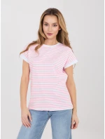 Tričko RV TS A1125.85 bielo-ružové
