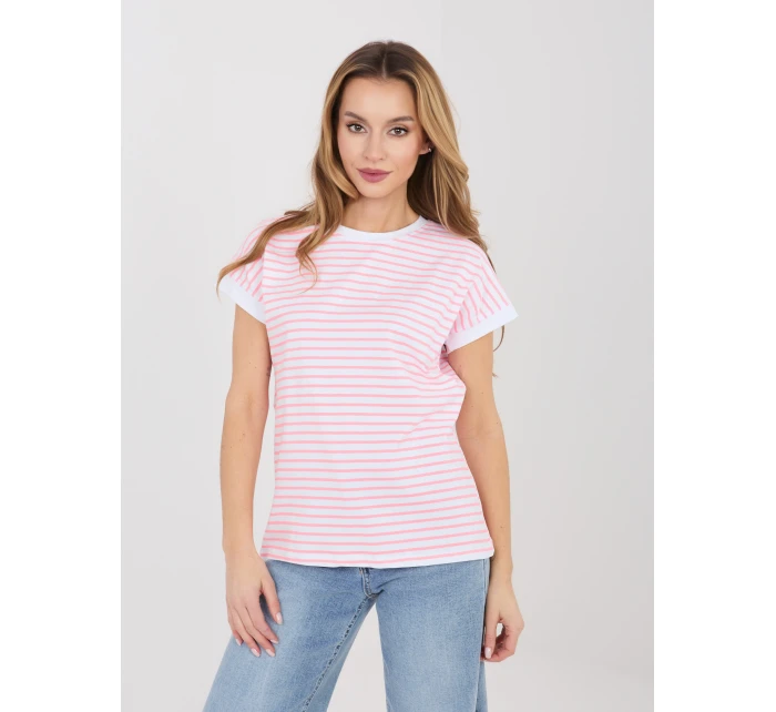 Tričko RV TS A1125.85 bielo-ružové