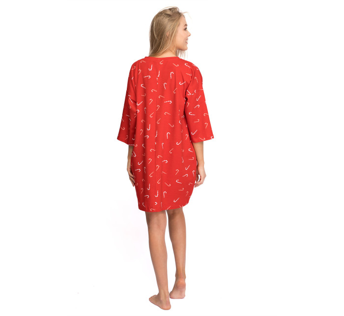 Dámska nočná košeľa LA095 Model 3 červená - LaLupa