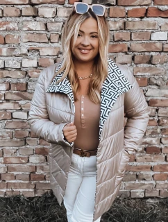 Dámska prešívaná bunda VETIS camel FashionStreet TY2977