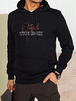 Pánska mikina s kapucňou čierna FashionStreet BX5715