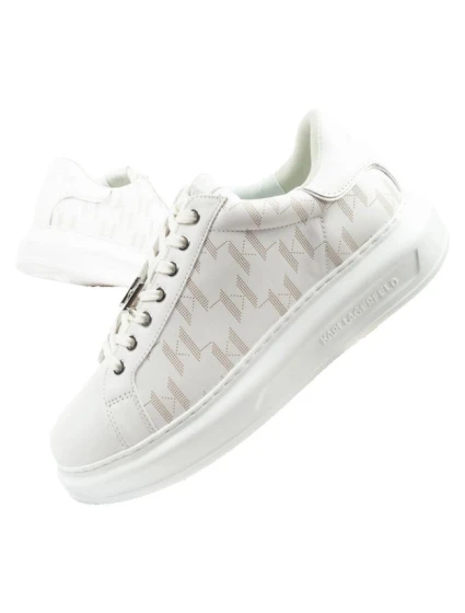 model 21356731 pánské tenisky kožené bílé - Karl Lagerfeld
