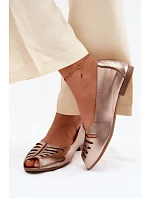 baleríny z přírodní kůže  Zlaté model 22125775 - Maciejka