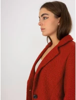 Dámsky kabát TW EN BI 7372.18 tmavo oranžový