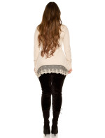 Koucla pullover with chain & lace