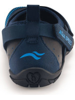 Plavecká obuv Agama tm. modrá-čierna - AQUA SPEED