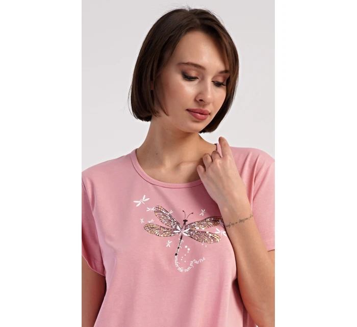 Dámske domáce šaty s krátkymi rukávmi Vanda Dámske domáce šaty s krátkymi rukávmi Vanda