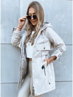 Dámská přechodná bunda parka STYLE světle béžová Dstreet model 21970990 - FashionStreet