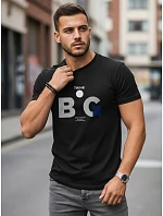 Koszulka męska z nadrukiem czarna model 22182528 - FashionStreet