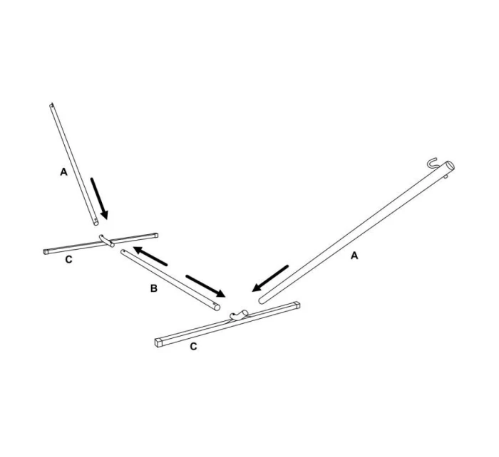 Kovový stojan HAMMOTA RACK 374x91x111 cm