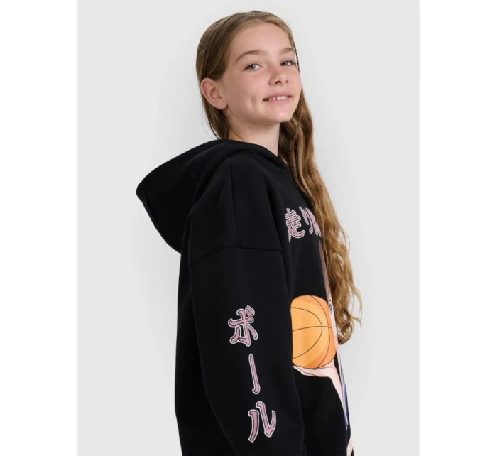 Dívčí mikina s kapucí model 21907197 - 4F