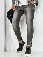 Pánske svetlosivé džínsové nohavice FashionStreet UX4228