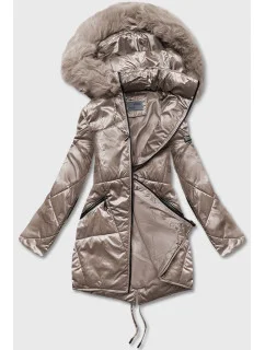 PRZEJŚCIOWA KURTKA DAMSKA Z KAPTUREM BEŻOWA model 21244170 - S'WEST
