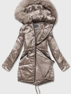 PRZEJŚCIOWA KURTKA DAMSKA Z KAPTUREM BEŻOWA model 21244170 - S'WEST