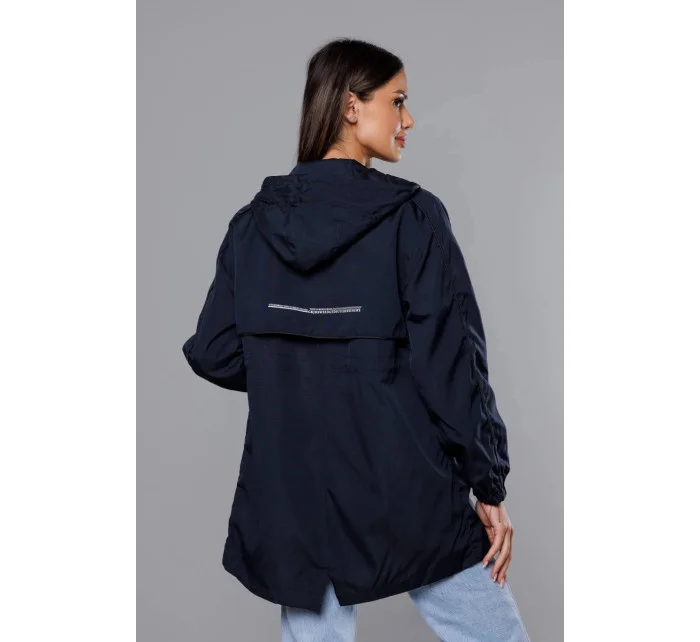 Tmavě modrá tenká dámská bunda s podšívkou model 18019142 - S'WEST