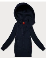 Dámska mikina s kapucňou Goodlookin Dark Blue (AMG-175)