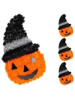 DEKORATÍVNA FIGÚRKA TEKVICA 35CM HALLOWEEN BIELY PRUH