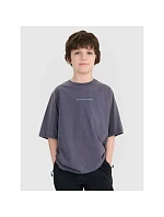 Chlapecké tričko oversize s potiskem model 22209553 - 4F Chlapecké tričko oversize s potiskem model 22209553 - 4F