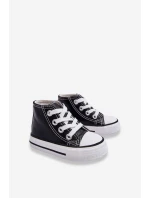 Dětské kožené vysoké tenisky Černe a model 21621499 - Boto Dětské kožené vysoké tenisky Černe a model 21621499 - Boto