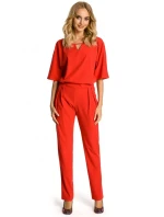 M334 Kombinéza s kimonovým rukávom - červená M334 Kombinéza s kimonovým rukávom - červená