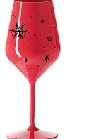 WINTER - červený nerozbitný pohár na víno 470 ml