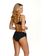 Dámsky vrchný diel plaviek Paros Black with White Pattern - Lupo Line