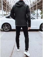 Pánský softshell s kapucí tmavě šedý Dstreet model 21970299 - FashionStreet Pánský softshell s kapucí tmavě šedý Dstreet model 21970299 - FashionStreet