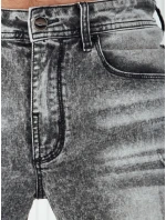 Pánske sivé džínsové nohavice FashionStreet UX4133