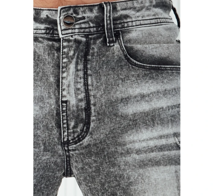 Pánske sivé džínsové nohavice FashionStreet UX4133