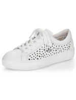 Pohodlné kožené topánky Rieker W RKR641 white