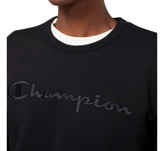 Pánská mikina Crewneck Sweatshirt black model 21813901 KK001 pánské - CHAMPION Pánská mikina Crewneck Sweatshirt black model 21813901 KK001 pánské - CHAMPION