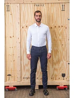 NEOBLU Basile Pánska košeľa s dlhým rukávom z piqué 24.3777 deep black NEOBLU Basile Pánska košeľa s dlhým rukávom z piqué 24.3777 deep black