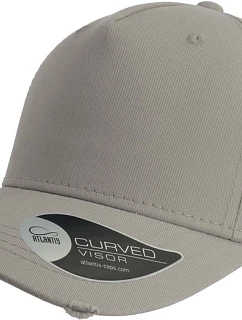 Atlantis Headwear Cargo 5-panelová čiapka s kšiltom „Cargo“ 33.8030 sivá