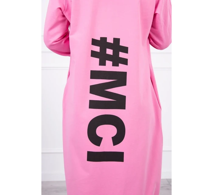 Světle růžová bunda s potiskem Světle růžová bunda s potiskem