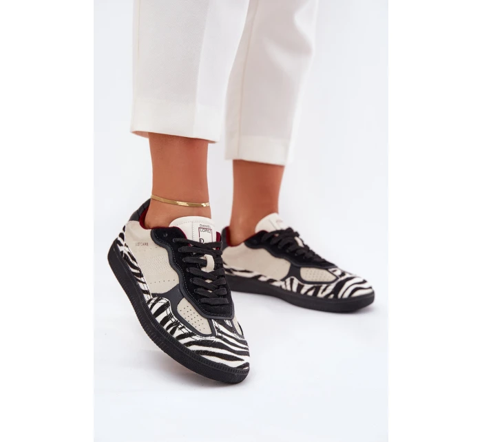 Sneakersy Damskie Daniel Lopez Just Dare SS2D4015 Zebra Beżowe