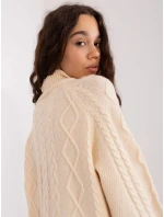 Sweter AT SW  ecru model 20742424 - FPrice