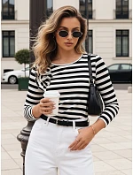 Dámska pruhovaná blúzka MORAS black FashionStreet RY2483 Dámska pruhovaná blúzka MORAS black FashionStreet RY2483