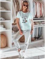 Dámske modré tričko LUMIFIT s pudlom FashionStreet RY2737