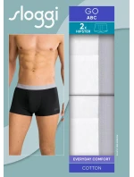 Pánské boxerky GO ABC 2.0 Hipster 2P - WHITE - bílé 0003  - SLOGGI