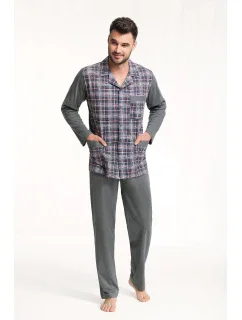 Pánske rozopínanie pyžamo Luna 797 3XL-4XL