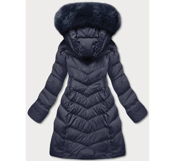 Tmavomodrá zimná bunda s kapucňou (ty045-2) Tmavomodrá zimná bunda s kapucňou (ty045-2)