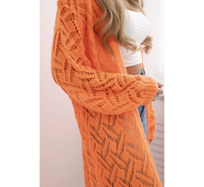 Dlhý sveter Super KID Mohér oranžová neónová