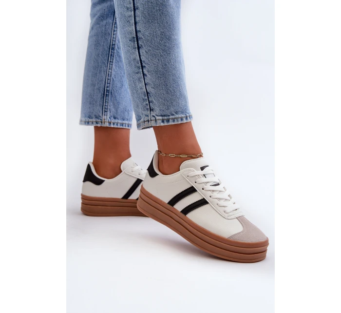 Dámské tenisky na platformě Bílé model 21666463 - Boto